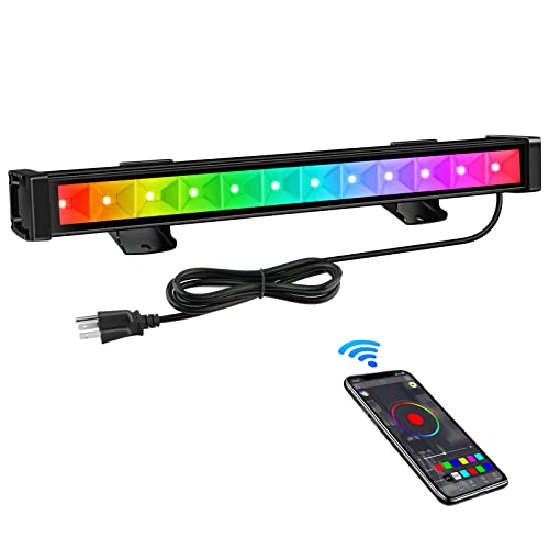 LED Wash Light, OPPSK 45W RGBCW Smart APP Waterproof LED Stage Lights Bar, 16 Million Color & 20 Mode DJ Light Bar for Wedding Party Church Christmas Stage Lighting | The Storepaperoomates Retail Market - Fast Affordable Shopping