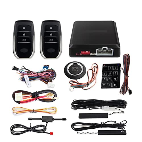 AERFEN Smart Key PKE Car Alarm System with Remote Engine Start Push Button Start Touch Password Keypad Auto Lock Unlock Dc12v | The Storepaperoomates Retail Market - Fast Affordable Shopping
