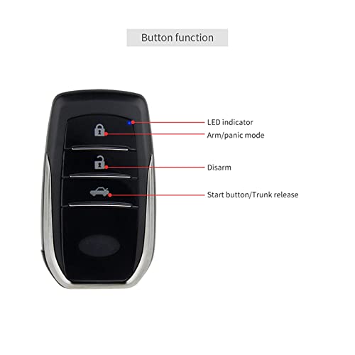 AERFEN Smart Key PKE Car Alarm System with Remote Engine Start Push Button Start Touch Password Keypad Auto Lock Unlock Dc12v | The Storepaperoomates Retail Market - Fast Affordable Shopping