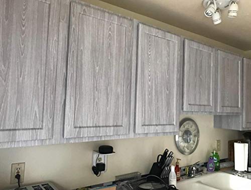 Self Adhesive Light Grey Wood Contact Paper Shelf Liner Dresser Kitchen Cabinets Table Desk Countertop Furniture Wall Paper 17.7X 197 Inches | The Storepaperoomates Retail Market - Fast Affordable Shopping