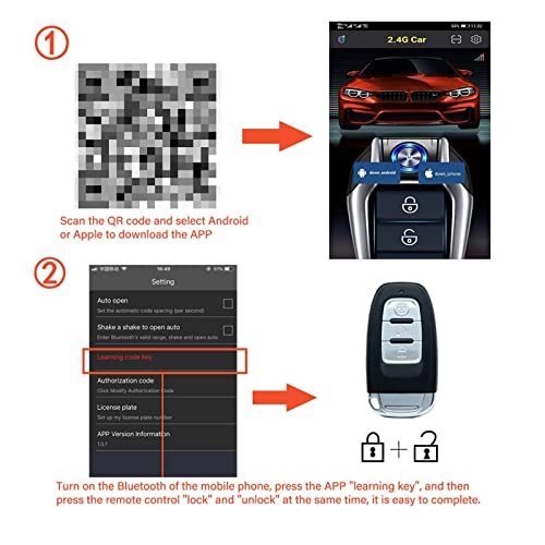 KSHAAR Universal Car Alarm AutoStart System APP Remote Control Engine Ignition Kit Push One Button Start Stop System Car Accessories | The Storepaperoomates Retail Market - Fast Affordable Shopping