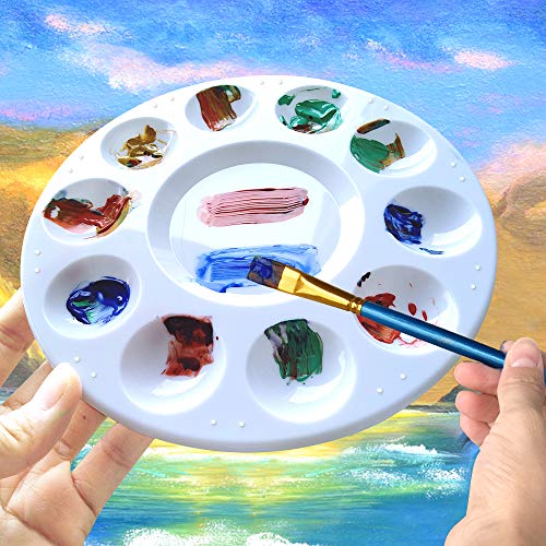 Hulameda 4ps-Paint Tray Palettes, Paint Pallet, Paint Holder, Painting Palette, Plastic Palette, Paint Tray Pallets for Kids to Painting or Have a Birthday Painting Party | The Storepaperoomates Retail Market - Fast Affordable Shopping
