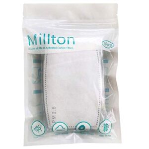 Millton PM 2.5 Filters 5 Layers Filters Activated Carbon Filters (20 Pcs)