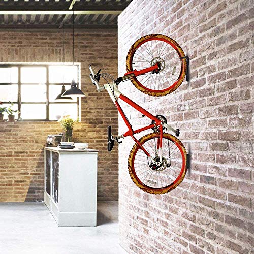Dirza Bike Wall Mount Rack with Tire Tray – Vertical Bike Storage Rack for Indoor,Garage,Shed – Easy to install – Great for Hanging Road ,Mountain or Hybrid Bikes – Screws Included – 2 Pack | The Storepaperoomates Retail Market - Fast Affordable Shopping