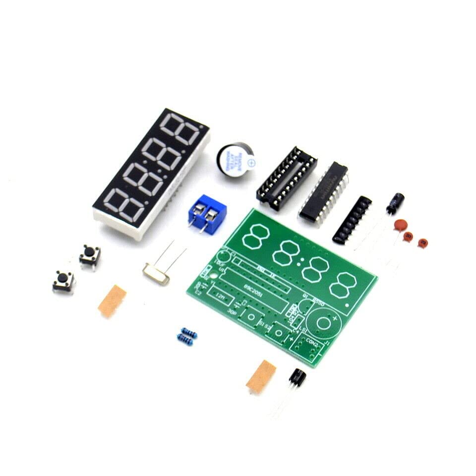 1set C51 4 Bits Digital Electronic Clock Electronic Production Suite DIY Kits | The Storepaperoomates Retail Market - Fast Affordable Shopping