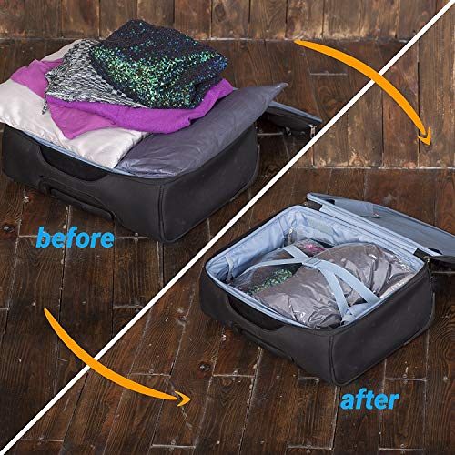 The Chestnut 12 Compression Bags for Travel – Space Saver Bags – Bags for Packing Suitcases – Travel Storage Bag- Vacuum Bags for Clothes – Travel Must Haves – Space Bags for Travel, for Storage | The Storepaperoomates Retail Market - Fast Affordable Shopping