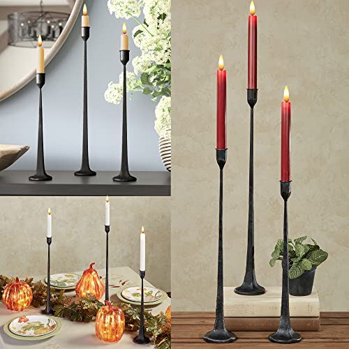 Iron Taper Candle Holder – Decorative Candle Stand – Candlestick Holder for Wedding, Dinning, Party, Set 3 | The Storepaperoomates Retail Market - Fast Affordable Shopping