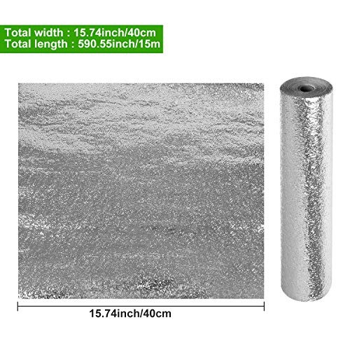 15-3/4″ X 590″ Aluminum Foil Kitchen Backsplash Sticks Wallpaper, Waterproof Self Adhesive Wallpaper for Kitchen, Oil-Proof Kitchen Contact Paper for Shelf Liner Countertop Cabinets(Silver) | The Storepaperoomates Retail Market - Fast Affordable Shopping