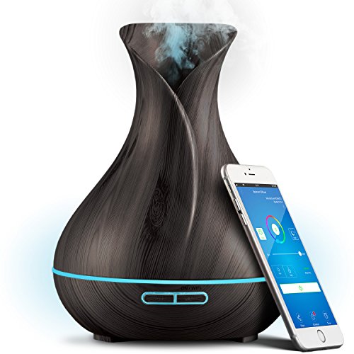 Smart WiFi Wireless Essential Oil Aromatherapy 400ml Ultrasonic Diffuser & Humidifier with Alexa & Google Home Phone App & Voice Control – Create Schedules – LED & Timer Settings | The Storepaperoomates Retail Market - Fast Affordable Shopping