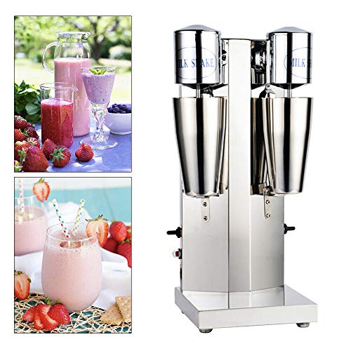 DNYSYSJ Milk Shaking Machine 110V Stainless Steel Electric Milk Shaker Maker Machine Speed Adjustable for Commercial or Household Ice Cream Drink Milk with Stainless steel & Plastic Mixing Cup1L USA Plug | The Storepaperoomates Retail Market - Fast Affordable Shopping