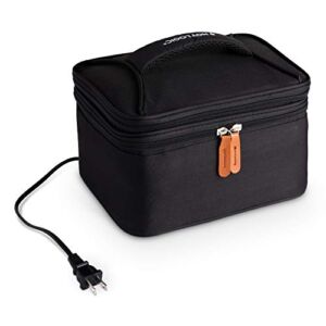 HotLogic 16801169-BLK Food Warming Tote Lunch Bag Plus 120V, Black