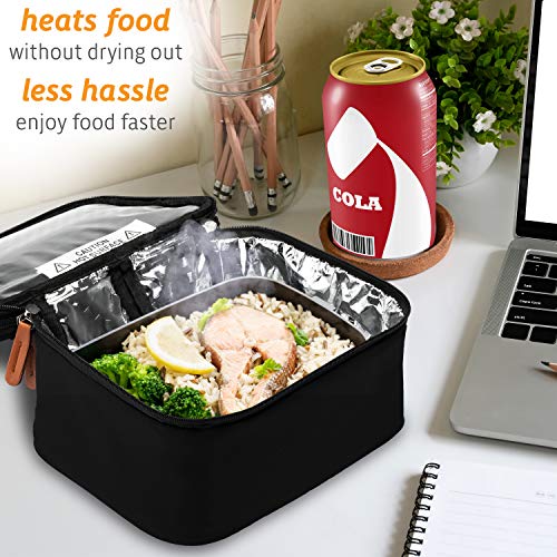 HotLogic 16801169-BLK Food Warming Tote Lunch Bag Plus 120V, Black | The Storepaperoomates Retail Market - Fast Affordable Shopping