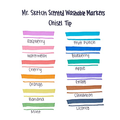 Mr. Sketch 2003992 Scented Washable Markers, Chisel Tip, Assorted Colors, 36 Count | The Storepaperoomates Retail Market - Fast Affordable Shopping
