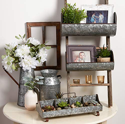 DII Galvanized Metal Decor, Rustic Farmhouse, Mounted Wall Shelves, Silver, 2 Piece | The Storepaperoomates Retail Market - Fast Affordable Shopping