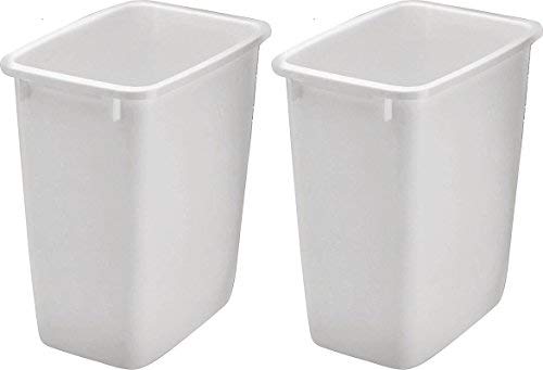 Rubbermaid 2806TP-WHT 36QT Open Wastebasket, White (Pack of 2) | The Storepaperoomates Retail Market - Fast Affordable Shopping