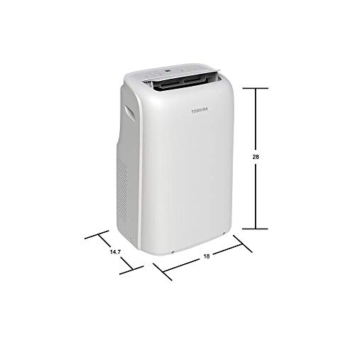 Toshiba 10000 BTU (7,000 BTU, DOE) 115-Volt Portable Air Conditioner with Dehumidifier and Remote Control (Renewed) | The Storepaperoomates Retail Market - Fast Affordable Shopping