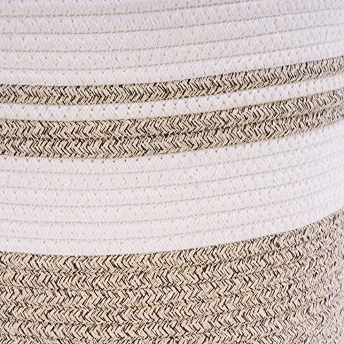 Woven Rope Laundry Hamper Basket by YOUDENOVA, 58L Tall Luandry Basket, Baby Nursery Hamper for Blanket Storage, Clothes Hamper for Laundry in Bedroom-Large-Brown | The Storepaperoomates Retail Market - Fast Affordable Shopping