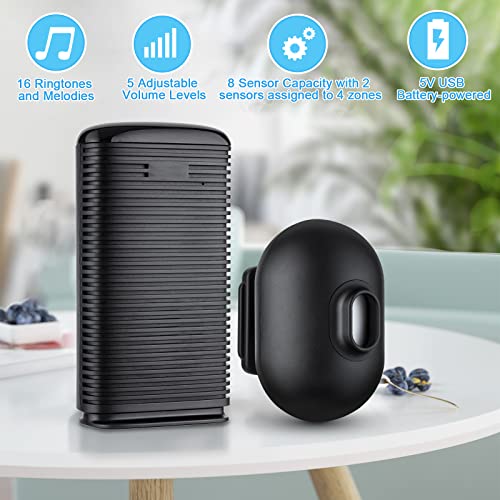 Long Range Wireless Driveway Alarm Indoor Door Chime Receiver Outside Waterproof Infrared Motion Sensor Detector DIY Home Security doorbell Alarm Kit | The Storepaperoomates Retail Market - Fast Affordable Shopping
