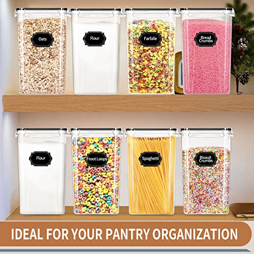 PRAKI Extra Large Tall Airtight Food Storage Containers 6.5L / 220oz, BPA Free, 4pcs Pantry Kitchen Organization Set for Flour, Sugar, Baking Supplies, Plastic Flour Container with 20 Labels & Maker | The Storepaperoomates Retail Market - Fast Affordable Shopping