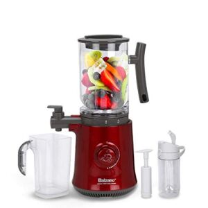 Balzano Yoga Blender/Smoothie Maker/Juicer/Soup Maker with Auto Seed Separation and Immunity Booster – Metalic Red, Compact