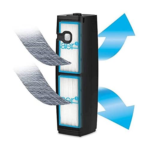 Holmes HAP9425B aer1 Tower Slim HEPA Air Purifier with Ionizer and Visipure Filter Window and Filter Life Indicator Dial for Small and Medium Rooms | The Storepaperoomates Retail Market - Fast Affordable Shopping