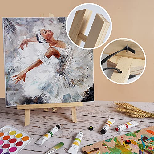 CONDA 12 Pack 11.8″ Tabletop Easel, Portable A-Frame Tripod Tabletop Easel Set for Painting Party & Displaying Canvases, Photos, Display Tripod Holder Stand for Students Kids Beginners | The Storepaperoomates Retail Market - Fast Affordable Shopping