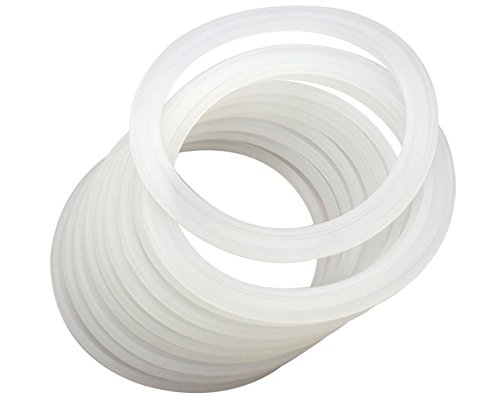 Platinum Silicone Sealing Rings Gaskets for Leak Proof Mason Jar Lids (10 Pack, Wide Mouth) | The Storepaperoomates Retail Market - Fast Affordable Shopping