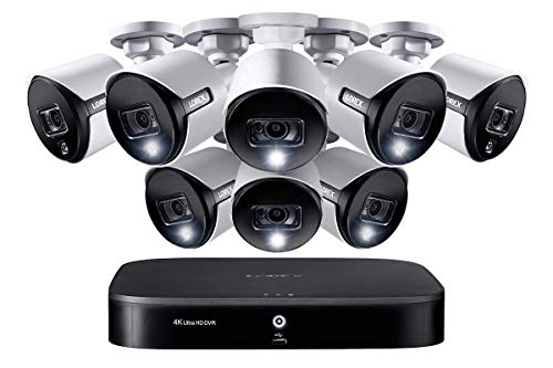 Lorex 4K Security Camera System, Ultra HD Indoor/Outdoor Wired Analog Bullet Cameras with Motion Detection Surveillance, Color Night Vision and Active Deterrence, 2TB 8 Channel DVR, 8 Cameras | The Storepaperoomates Retail Market - Fast Affordable Shopping