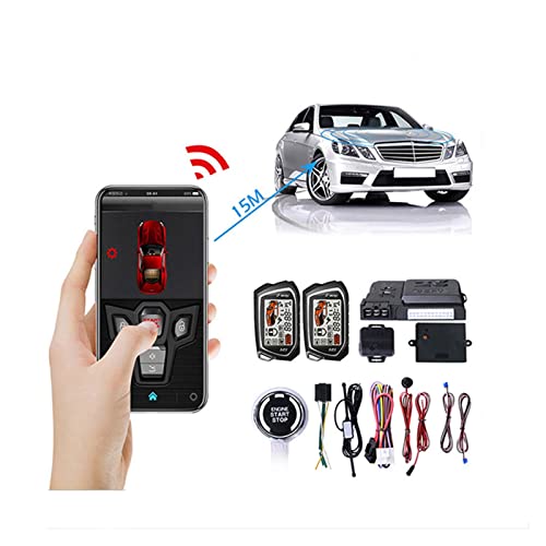 GAMYX Car Remote Starter System PKE Keyless Entry BT Remote Engine Starter Central Lock Kit Vibration Alarm Support APP Control (Color : No APP Control) | The Storepaperoomates Retail Market - Fast Affordable Shopping