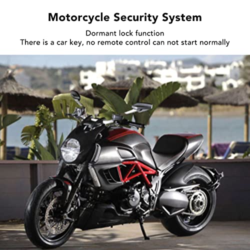 Qiilu Motorcycle Alarm System Motorcycle 2 Way Alarm System LCD Display with PKE 48‑145V Multifunction Anti Theft Kit for Offroad Vehicle(With Sensor) | The Storepaperoomates Retail Market - Fast Affordable Shopping