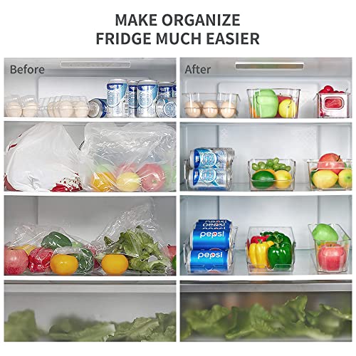 Vtopmart 4 Pack Soda Can Organizer for Refrigerator, Fridge Drink Can Holder for Pantry, Fridge Can Dispenser, Can Organizer Bins Clear | The Storepaperoomates Retail Market - Fast Affordable Shopping
