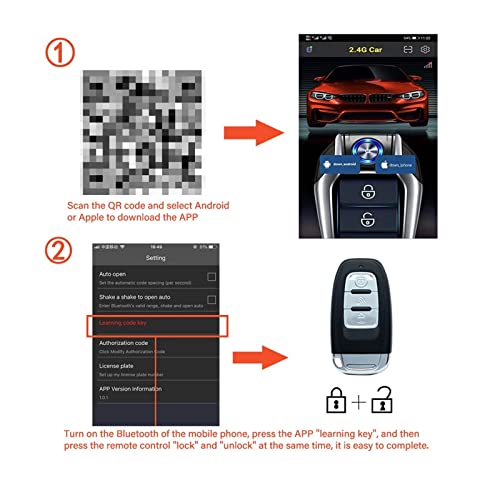 12V Car Alarm Security Protection APP Key Remote Control Engine Ignition AutoStart Kit Universal Keyless Entry Start Stop System | The Storepaperoomates Retail Market - Fast Affordable Shopping