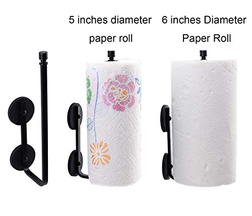 LEVOSHUA Magnetic Paper Towel Holder Paper Towel Rack Tower Bar for Refrigerator, Metal Cabinet Black | The Storepaperoomates Retail Market - Fast Affordable Shopping