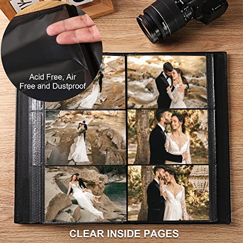 Vienrose Photo Album 4×6 300 Photos Leather Cover Extra Large Capacity Picture Book with Pockets for Wedding Family Anniversary Baby | The Storepaperoomates Retail Market - Fast Affordable Shopping