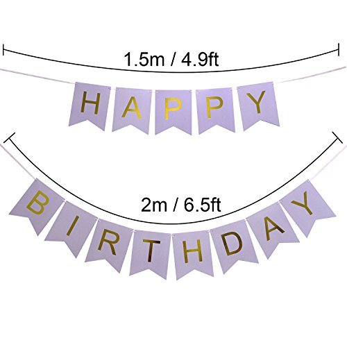 LOVELY BITON Large Purple Happy Birthday Banner, Bday Party Decorations Backdrop Gift for Man Woman Kids Teens | The Storepaperoomates Retail Market - Fast Affordable Shopping