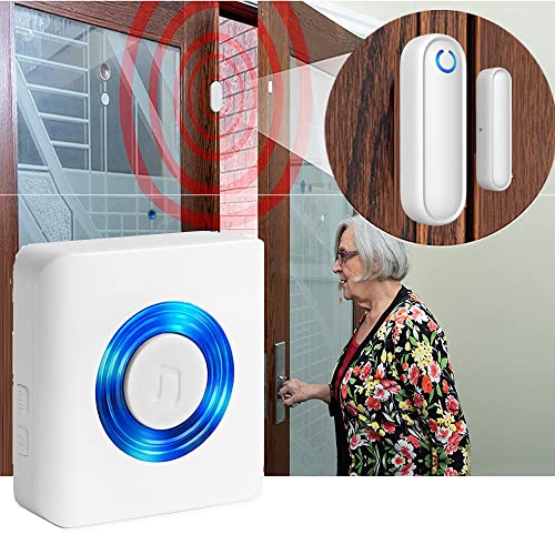 Wireless Caregiver Pager Door Sensor Alarm for Elderly Dementia Patients, Door Open Chime Alert Kit for Kids Safety/Home/Store/Business with Door Sensor+Plug-in Receiver (3 Sensor 1 Receiver) | The Storepaperoomates Retail Market - Fast Affordable Shopping
