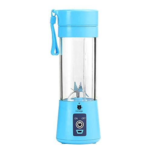 InMixGo Portable Blender USB Rechargeable – Personal Blender for Shakes and Smoothies – Food-Grade Non-BPA Materials – Travel Blender with Smoothie Recipes (blue) | The Storepaperoomates Retail Market - Fast Affordable Shopping