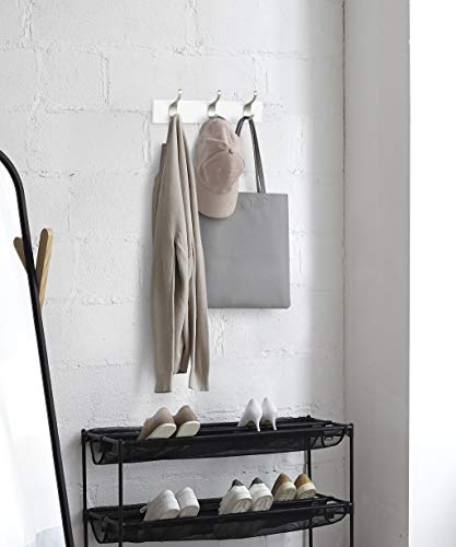 Amazon Basics Wall Mounted Modern Coat Rack, 3 Hooks, White | The Storepaperoomates Retail Market - Fast Affordable Shopping