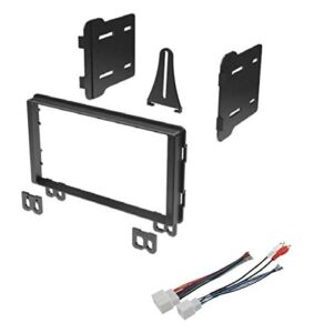 Car Stereo Install Dash Mount Kit and Wire Harness Combo to Install an Aftermarket Double Din Radio for Select Ford, Lincoln, and Mercury Vehicles – Compatible Vehicles Listed Below