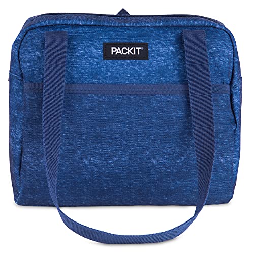 PackIt Freezable Hampton Lunch Bag, Heather Navy Blue | The Storepaperoomates Retail Market - Fast Affordable Shopping