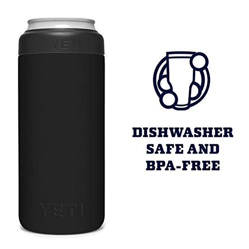 YETI Rambler 12 oz. Colster Slim Can Insulator for the Slim Hard Seltzer Cans, Black | The Storepaperoomates Retail Market - Fast Affordable Shopping