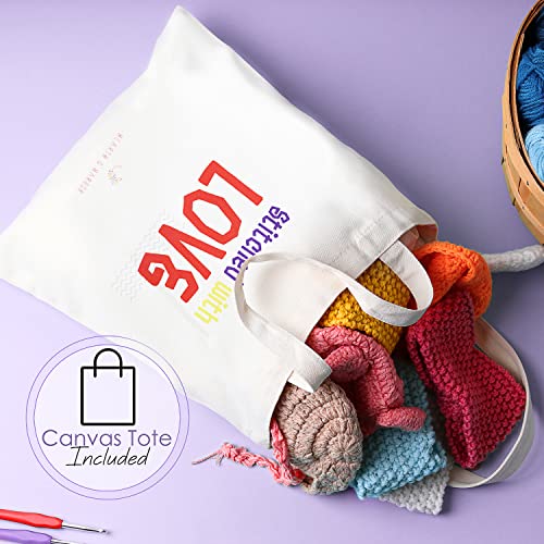 73 Piece Crochet Kit with Crochet Hooks Yarn Set – Premium Bundle Includes Yarn Balls, Needles, Accessories Kit, Canvas Tote Bag and Lot More – Starter Pack for Kids Adults – Beginner, Professionals. | The Storepaperoomates Retail Market - Fast Affordable Shopping