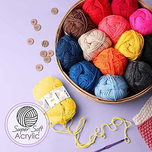 73 Piece Crochet Kit with Crochet Hooks Yarn Set – Premium Bundle Includes Yarn Balls, Needles, Accessories Kit, Canvas Tote Bag and Lot More – Starter Pack for Kids Adults – Beginner, Professionals. | The Storepaperoomates Retail Market - Fast Affordable Shopping