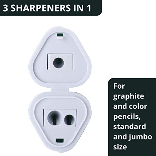 Mr. Pen- Pencil Sharpener for Colored Pencils, 3 Pack, 3 Hole, Pencil Sharpener Manual, Art Pencil Sharpeners, Jumbo Pencil Sharpener, Artist Pencil Sharpener, Christmas Gifts | The Storepaperoomates Retail Market - Fast Affordable Shopping