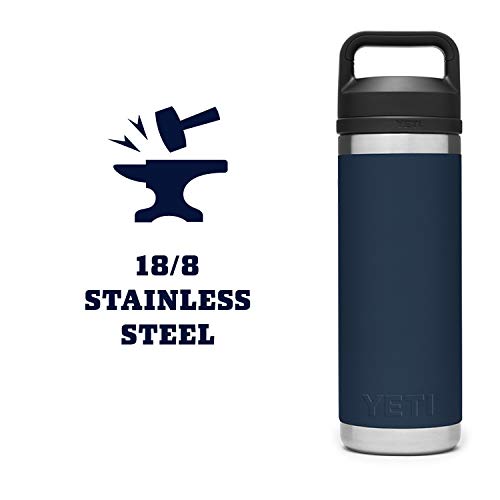 YETI Rambler 18 oz Bottle, Vacuum Insulated, Stainless Steel with Chug Cap, Navy | The Storepaperoomates Retail Market - Fast Affordable Shopping