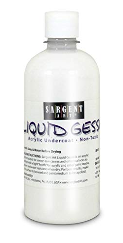 Sargent Art 16-Ounce Gesso, Non-toxic, Water Resistant, Acid Free, Great Surface Primer, White | The Storepaperoomates Retail Market - Fast Affordable Shopping