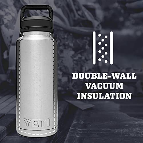 YETI Rambler 36 oz Bottle, Vacuum Insulated, Stainless Steel with Chug Cap, Black | The Storepaperoomates Retail Market - Fast Affordable Shopping