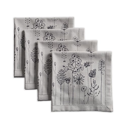 Maison d’ Hermine Flore 100% Cotton Kitchen Cloth Napkins Soft & Comfortable Set of 4 for Family Dinners Dining Cocktail Parties Wedding use Spring/Summer (20″x20″) | The Storepaperoomates Retail Market - Fast Affordable Shopping