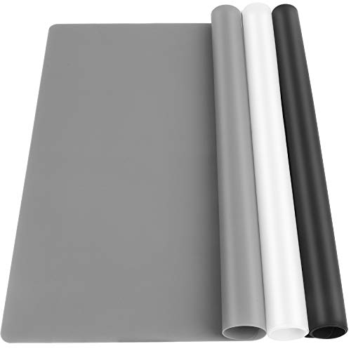 3 Pack Silicone Mats for Crafts, LEOBRO 15.7” x 11.7” Silicone Sheets for Resin Jewelry Casting Molds, Placemat, Nonstick Multipurpose Silicone Craft Mats for Resin Molds, Black, Dark Gray,Transparent | The Storepaperoomates Retail Market - Fast Affordable Shopping