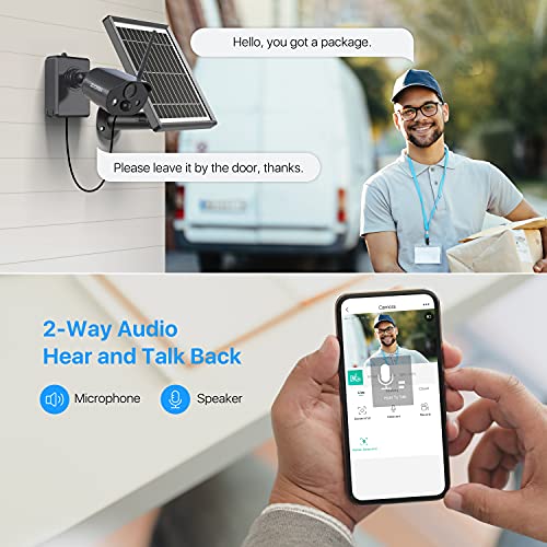 ZOSI 1080P 8CH Home Camera System with C306 Rechargeable Battery Powered Camera with Solar Panel, 2-Way Audio, Human Detection Alerts, Smart Light & Sound Alarm | The Storepaperoomates Retail Market - Fast Affordable Shopping